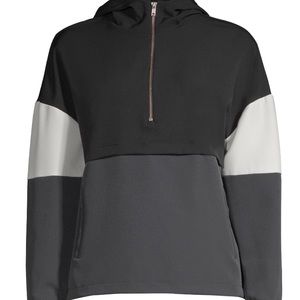 Avia Sz S (4-6) 1/4 Zip Colorblock Pullover Hoodie